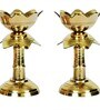 Golden Brass Kamal Stand Diya