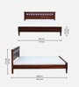 Kamchini Sheesham Wood King Size Bed In Scratch Resistant Honey Oak Finish
