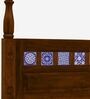 Kamchini Sheesham Wood King Size Poster Bed in Scratch Resistant Provincial Teak Finish