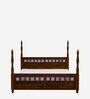 Kamchini Sheesham Wood King Size Poster Bed in Scratch Resistant Provincial Teak Finish