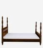 Kamchini Sheesham Wood King Size Poster Bed in Scratch Resistant Provincial Teak Finish