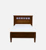 Kamchini Sheesham Wood Single Bed In Scratch Resistant Provincial Teak Finish