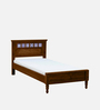 Kamchini Sheesham Wood Single Bed In Scratch Resistant Provincial Teak Finish