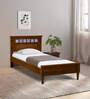 Kamchini Sheesham Wood Single Bed In Scratch Resistant Provincial Teak Finish