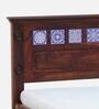 Kamchini Sheesham Wood Queen Size Bed In Scratch Resistant Honey Oak Finish