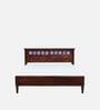 Kamchini Sheesham Wood Queen Size Bed In Scratch Resistant Honey Oak Finish