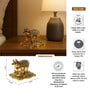 (1Pc) Gold Metal Kamdhenu Cow With Calf Idol