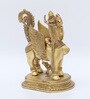 Kamdhenu Cow with Calf Gold Brass Idols