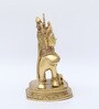Kamdhenu Cow with Calf Gold Brass Idols