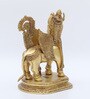 Kamdhenu Cow with Calf Gold Brass Idols