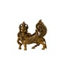 Kamdhenu Standing  Brass Idol Gold Finish