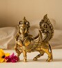 Kamdhenu Standing  Brass Idol Gold Finish