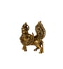 Kamdhenu Standing  Brass Idol Gold Finish