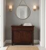 Kanak Wooden Console Table In Honey Antique Finish