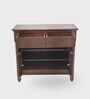 Kanak Wooden Console Table In Honey Antique Finish
