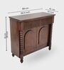 Kanak Wooden Console Table In Honey Antique Finish