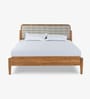 Kanan Queen Size Bed In Natural Finish With Patina