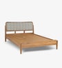 Kanan Queen Size Bed In Natural Finish With Patina