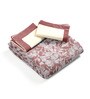 Purple Kanan Cotton Floral Breathable & Queen Size Bedsheet With 2 Pillow Covers