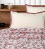 Purple Kanan Cotton Floral Breathable & Queen Size Bedsheet With 2 Pillow Covers