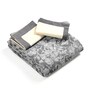 Grey Kanan Cotton Floral Breathable & Queen Size Bedsheet With 2 Pillow Covers