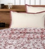 Purple Kanan Cotton Floral Breathable & Queen Size Bedsheet With 2 Pillow Covers