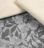 Grey Kanan Cotton Floral Breathable & Queen Size Bedsheet With 2 Pillow Covers