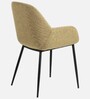 Kancha Velvet Fabric Dining Chair In Beige Colour
