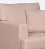 Kandy Fabric 1 Seater Sofa in Beige Colour