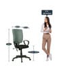 Kandy Medium Back Ergonomic Chair In Grey Colour