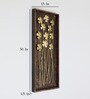 Kane Flower Brown & Gold Iron and MDF Wall Art