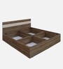 Kane King Size Bed in Oak Finish with Box Storage