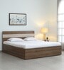 Kane King Size Bed in Oak Finish with Box Storage