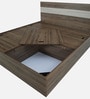Kane King Size Bed in Oak Finish with Box Storage