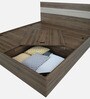 Kane King Size Bed in Oak Finish with Box Storage