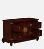 Kani Mango Wood 2 Door Sideboard In Honey Oak Finish With Drawers