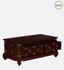 Kani Mango Wood Coffee Table In Honey Oak Finish With Drawers