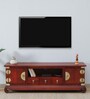 Kani Mango Wood TV Unit In Honey Oak Finish
