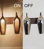 Kania Metal & Glass 2-Light Wall Light (Brass & Wood)