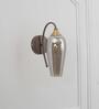 Kania Metal & Glass Wall Light (Brass & Wood)