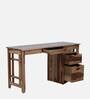 Reggio Sheesham Wood Writing Table In Rustic Teak Finish