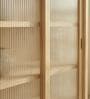 Kanso Fluted Cabinet In Pine Wood Finish