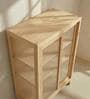 Kanso Fluted Cabinet In Pine Wood Finish
