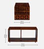 Kapi Sheesham Wood Coffee Table in Light Honey Finish