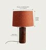 Red Karah Artisan Ceramic Table Lamp