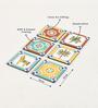 Karaikudi Tiles Coasters,  Set of 6