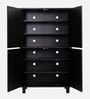 Karatsu 2 Door Shoe Cabinet in Wenge Finish