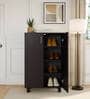 Karatsu 2 Door Shoe Cabinet in Wenge Finish