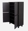 Karatsu 4 Door Shoe Cabinet in Wenge Finish