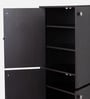 Karatsu 4 Door Shoe Cabinet in Wenge Finish